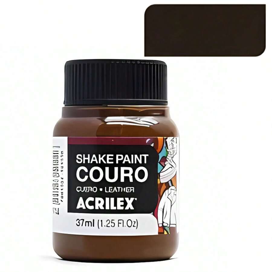 Acrilex Shake Paint Leather Paint 37ml For Natural And Synthetic Leather - Chocolate Brown - View 1