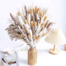 Outdoor Garden  Decoration 222/181/152/96 PCS Reed Dried Grass Dried Flowers ,Dried Pampas Grass Decor, Including Pampas Floral, , Luxury Dried Pampas Grass Bouquet For Boho Decor Wedding, Home Decoration, Winter Warm Decor
