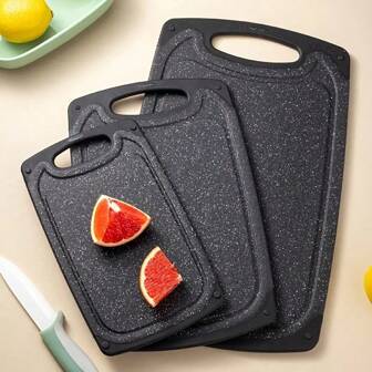 Set de 1/3 tablas de cortar con mangos, tabla de cortar para picar carne, verduras, frutas, queso, tablas de cortar de plástico para la cocina, regalos personalizados para mujeres y hombres, cumpleaños, Navidad, regalos únicos para mamá, papá, amigo, regalo para un día especial