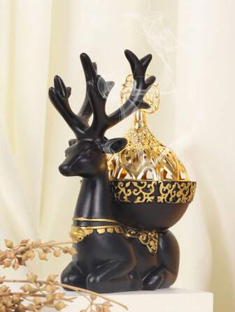 1 件鹿树脂香炉，阿拉伯风格巴赫大厅香炉，拉玛装饰装饰香炉，家居装饰，房间装饰，派对和节日装饰