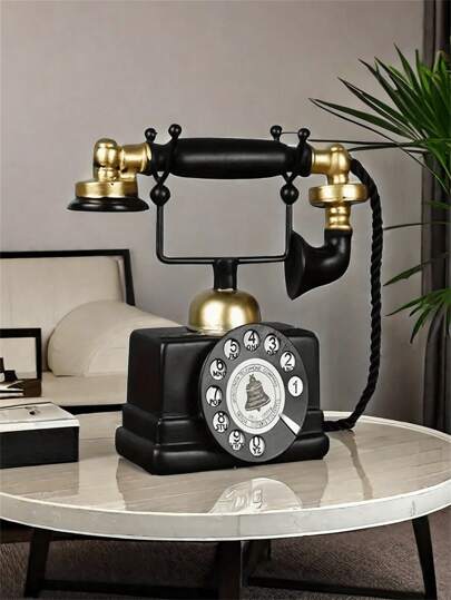 Decoração de Natal com Telefone Vintage (1 peça), Ideal para Decoração de Casa, Janela, Quarto, Casamento, Jardim, Sala de Estar, Volta às Aulas e Ano Novo