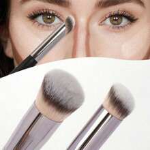 3/5pcs Makeup Brush Set, Includes Foundation Brush, Concealer Brush, Eyeshadow Brush, Blush Brush, Powder Brush And 3 Velvet Makeup Sponges, Makeup Brush Set, Makeup Brush Set, Makeup Brush Set, Complete Makeup Brush Set, Makeup Brush Set, Complete Makeup Tool Set, Makeup Brush Set, Makeup Brush Set, Makeup Gift Set - Multicolor - View 2