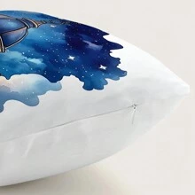 1 Stück Kissen-Überzug mit Aquarellillustration zum Eid Al-Fitr Fest Muster