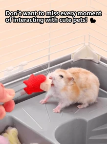 Pince d'alimentation mignonne pour hamster, pinces pour nourrir le hamster doré, jouet miniature amusant et interactif pour nourrir le pain et les vers