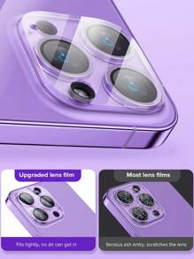 Set de 3 películas protectoras para lentes de cámara compatibles con 16e 11-16 Pro Max, regalo para cumpleaños, familia, amigos, accesorios para teléfono