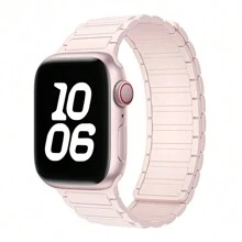1 Stück Silikon Magnetarmband kompatibel mit Apple Watch Bändern 38mm 40mm 41mm 42mm 44mm 45mm 49mm Damen Herren Apple Watch Armband für Series 10 9 8 7 6 5 4 3 2 1 Ultra SE