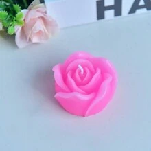 1pc Rose Shaped Scented Candle, Aromatherapy Decor