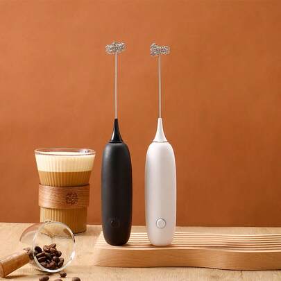 Battery Operated Milk Frother, Powerful Handheld Milk Frother, Mini Milk Frother, Coffee Mixer, Stainless Steel Drink Mixer, Suitable For Coffee, Latte, Cappuccino, Matcha, Hot Chocolate, Portable Milk Frother, Cordless Electric Mixer, Mini Coffee Machine