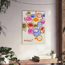 1PC Framed Espresso Poster, Coffee Wall Art, Cafe Wall Decoration For Kitchen, Bar Decoration, Poster Print Espresso Canvas For Room Decoration Living Room Dining Room Bedroom Study Office Apartment - trắng - Xem 5