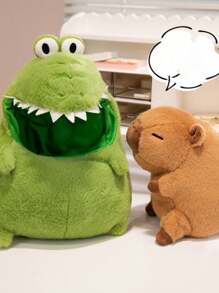 1pc Cute Creative Swamp Crocodile Nest Capybara Plush Doll, Animal In Shark House, Birthday Party Surprise Gift