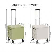 1 件可折叠轻便便携式手推车，可拆卸塑料旅行收纳盒，户外手推车，适用于车辆、露营、购物、野餐和户外活动户外装饰