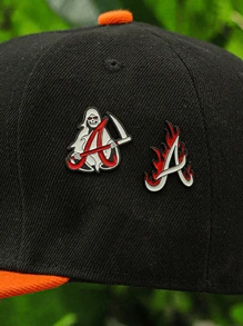 1/2Pcs Golf Cap Clip With Simple Metal New Cartoon Pin, Fun Decorative Pin, Golf Cap Badge, Baseball Cap Decoration, Creative Horror Ghost, Gift For Friends