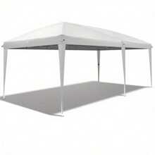 3 X 6m Home Use Outdoor Camping Waterproof Folding Tent With Carry Bag White