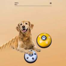 Cat & Dog Training Bell, Pet Paw Print Doorbell, Teddy Puppy Feeding Bell, Dog Interactive Toys Foot-Operated Bells - Multicolor - View 6