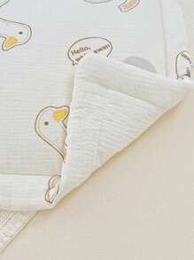 1pc Baby Thin Mattress Pad, Soft & Warm, Washable, Suitable For Nursery Bed, Kids Quilted Mattress Topper, Reversible