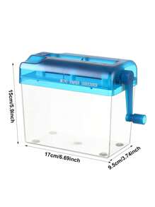 1pc Manual Desktop Paper Shredder, Home Office A4 Paper Shredding Machine, Crosscut Document Shredder - View 7