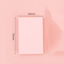 100pcs/Pack Colorful Sticky Notes, Removable Self-Adhesive Memo Pad, Multi-Sized Sticky Memo Paper For Notes, Messages & Reminders Back To School