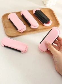 1pc Foldable Pink Comb With Built-In Mirror, Portable Travel Hairbrush, Convenient Storage, Great Gift For Women,Hair Brush,Comb,Hair Tools,Hair Products And Accessories For Barber Salon Beauty Travel Essentials,Back To School,Travel Holiday Essentials,Hair Accessories For Women