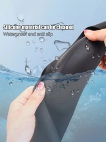 Grip Silicone Steering Wheel Cover - Elastic Glove Fit, Soft Touch, Multi-Color Choices For Car Interior Decor, DIY Accessories