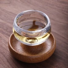 1 件耐热玻璃杯，茶饮者专用茶杯，家用茶杯带碟套装，返校