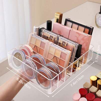 Eyeshadow Palette Organizer,Makeup Organizer For Eyeshadow Palette And Lipstick Organizer, Makeup Storage For Vanity Drawer, Eyeshadow, Lipsticks,Modern Cosmetics Storage,Compact Makeup Palette Organize, For Bathroom Countertops, Vanities,For Holiday Beach, Bathroom Collection, Bedroom Collection, Large Capacity