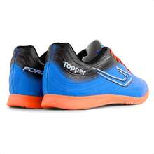 Topper Forza III Unisex Futsal Boot 100% ORIGINAL With INVOICE And WARRANTY - AZUL / LARANJA - Xem 5