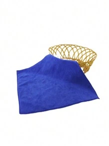 1pc 30*30cm Square Multicolor Solid Small Handkerchief, Polyester Fiber, Simple Design, Soft & Absorbent, Suitable For Kitchen, Cleaning, Face Towel, Bathroom, Hotel, Gym, Travel, Salon, Unisex Adult, All Seasons