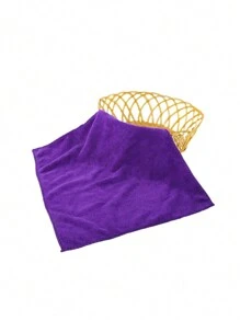 1pc 30*30cm Square Multicolor Solid Small Handkerchief, Polyester Fiber, Simple Design, Soft & Absorbent, Suitable For Kitchen, Cleaning, Face Towel, Bathroom, Hotel, Gym, Travel, Salon, Unisex Adult, All Seasons