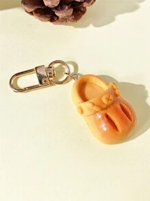 1 件/6 件套彩色迷你拖鞋形钥匙扣，可爱卡通面包鞋吊坠，适合日常装扮，S 适合姐妹，包袋配饰汽车配饰包袋挂饰学校背包哥特 Y2k 万圣节配饰教师节圣诞节礼物创意包袋挂绳带身份证夹汽车配饰包袋挂饰 - 拖鞋鑰匙扣 - 查看 15