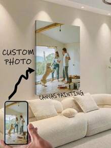 A Poster With A Customizable Photo, Suitable For Living Room And Bedroom Wall Decorations, Mother's Day/Father's Day Custom Posters, Valentine's Day Custom Images, Valentine's Day Custom Paintings, High-Quality, Stylish, Personalized, And Unique Valentine's Day Decorations, The Ideal Gift For Your Boyfriend Or Girlfriend, Suitable For Various Occasions Such As Valentine's Day, Anniversaries, Weddings, Mother's Day, Children's Day, Birthdays, Father's Day, Graduation Ceremonies, Housewarming Celebrations, Etc. - Multicolor - View 2