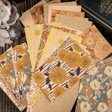 60sheets Retro Artistic Style Handbook Decoration Material Scrapbook DIY Photo Album Material Paper Pack For Planner Journaling, Junk Journal, DIY Crafts Back To School
