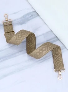 可调节刺绣包带 手提包钱包带 适用于斜挎包 单肩包 冬季女士礼物 - 棕色 - 查看 3