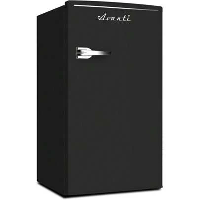  Avanti RMRS31X1B 3.1 Cu. Ft. Black Compact Retro Style Refrigerator