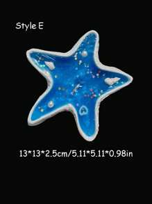 1 件海洋风格贝壳香薰蜡烛套装，含果冻蜡、小海螺、海星手工蜡烛礼盒，营造氛围、房间装饰、礼物 - 彩色 - 查看 10