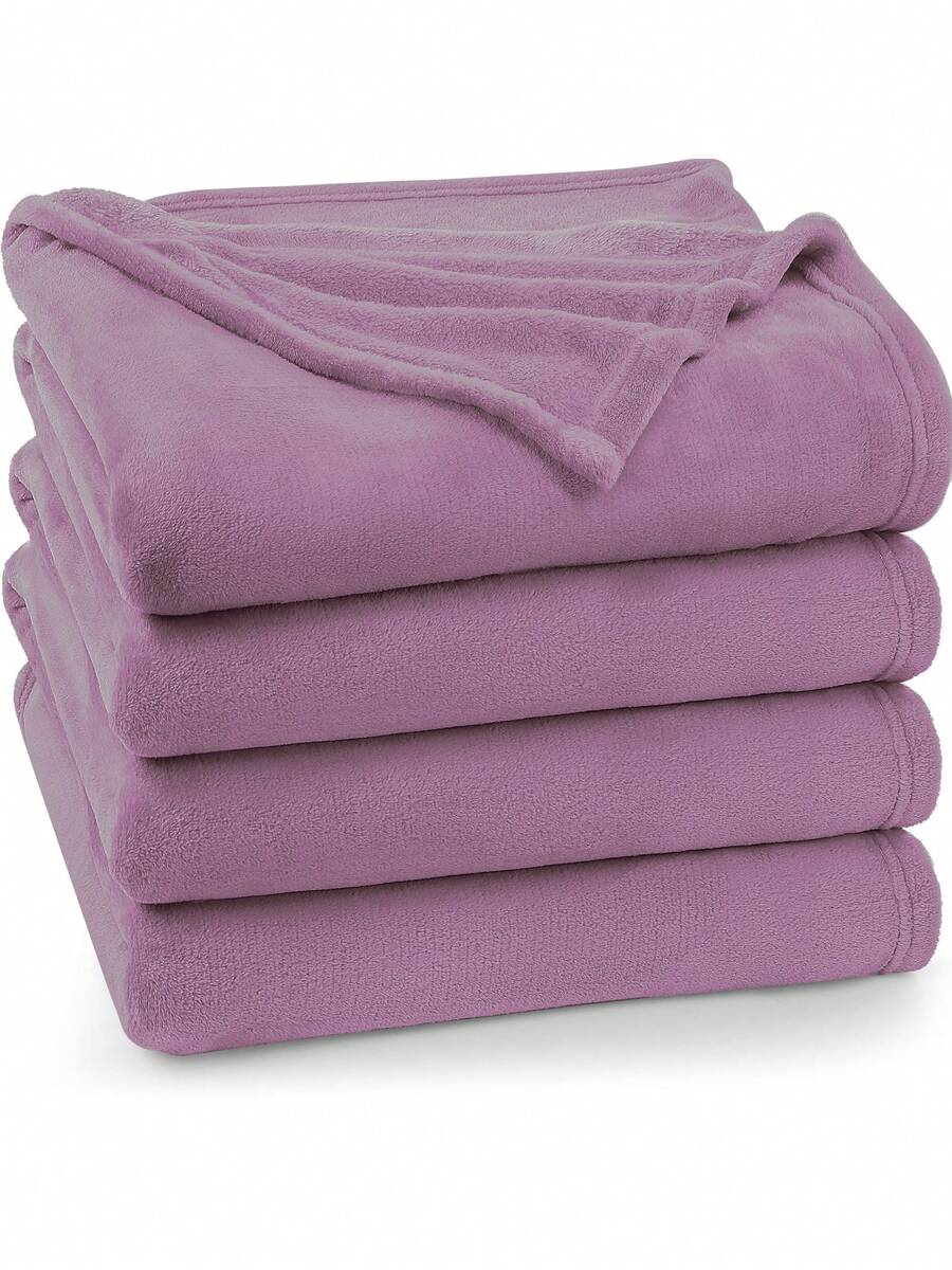 Utopia Bedding Fleece Blanket – 250 GSM Luxury Bed Blanket – Ultra-Soft, Anti-Static Microfiber Cover – Cozy And Warm Fuzzy Throw - Lilac - 紫丁香 - 查看 1