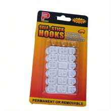 20pcs Mini Self-Adhesive Hooks - Plastic, No Electricity Needed, Strong Hold, Traceless Removal, Multi-Purpose For Indoor/Outdoor Decor, Ideal For Christmas, Halloween, New Year Display, Nail Holder Key, Floating Shelf, Organizer, Christmas, Christmas Decorations, Hooks, Door Hanger, Bedroom, Hanger, Wall Hanger, Wall Hook, Key Holder, Key Holder Wall, Key Hanger