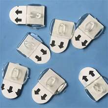 20pcs Mini Self-Adhesive Hooks - Plastic, No Electricity Needed, Strong Hold, Traceless Removal, Multi-Purpose For Indoor/Outdoor Decor, Ideal For Christmas, Halloween, New Year Display, Nail Holder Key, Floating Shelf, Organizer, Christmas, Christmas Decorations, Hooks, Door Hanger, Bedroom, Hanger, Wall Hanger, Wall Hook, Key Holder, Key Holder Wall, Key Hanger