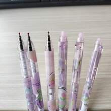 6 cái Có thể xóa Có thể thu vào Bút bi Với Pha lê Xanh Ink - Hồng - Xem 13