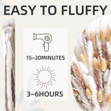 Outdoor Garden  Decoration 222/181/152/96 PCS Reed Dried Grass Dried Flowers ,Dried Pampas Grass Decor, Including Pampas Floral, , Luxury Dried Pampas Grass Bouquet For Boho Decor Wedding, Home Decoration, Winter Warm Decor