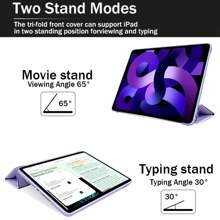 For IPad 5/6/7/8/9/10th Generation Case Funda Accessories For IPad Air 1/2/3/4/5 Pro 12.9 Pro 11 Mini 6 Protective Cover Gifts For Family, Friends, Kids, Birthday,Spring, Holiday, Boyfriends, Girlfriends, Valentine's Day - Purple - View 4