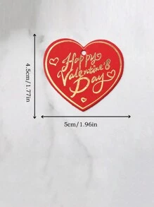 10/50/100pcs Gold Foil Gift Tags, Heart Shaped Thank You Cards, Decoration Pendant For Valentine's Day Gifts