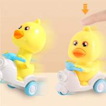 Mini Moto Juguete De Fricción Pato Colorido Para Bebe - Azul - Ver 4