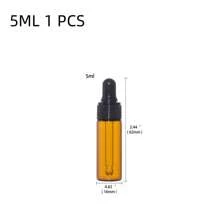 1个/5个/包 1毫升 2毫升 3毫升 5毫升 可重复灌装玻璃精油滴管瓶 10毫升 15毫升 20毫升 旅行便携精油小瓶