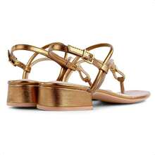 Ramarim Women's Low Heel Sandal 100% ORIGINAL With INVOICE And WARRANTY - DOURADO - Xem 7