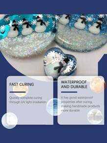 Resin Glue - DIY Resin Craft Crystal Clear Quick Drying Odorless Resin - Multicolor - View 5
