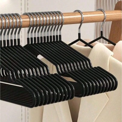 1 Packung Erwachsenen Anti-Rutsch Plastik beschichtete Kleiderbügel für Zuhause und Studentenwohnheim, perfekt zum Aufhängen und Trocknen von Kleidern, Hosen, Schuhen, Jeans, Stiefeln und Röcken, ideal für Frühling und Sommer minimalistische Kleiderschrank Organisation, unverzichtbar für Lagerung in der Ferienzeit, tolle Geschenkidee zu Valentinstag, Muttertag, Neujahr und Valentinstag, maximieren Sie Platz im Kleiderschrank mit stylischen und funktionalen Bügeln, halten Sie Ihre Kleidung ordentlich und aufgeräumt mit vielseitigen Aufhängesystemen.