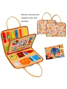 Busy Board Montessori Speelgoed Voor Meisjes & Jongens Cadeaus, Sensorisch Speelgoed, Educatief Reis Speelgoed, Peuteractiviteiten Voor Het Leren Van Fijne Motoriek, Peuterbord Leeftijden Educatief Speelgoed