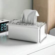 1 pezzo Porta fazzoletti in acrilico a motivo ghiacciato - Dispenser di carta igienica da parete per bagno, soggiorno e camera da letto - Accessorio essenziale per la casa, oggetti per le vacanze