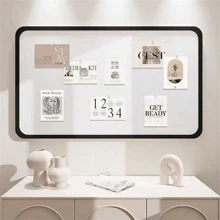 1pc Multi-Color Felt Pin Board, Vintage Felt Wall Decor Board, Photo Display Wall Home Decor Back To School Room Decor School Supplies - 40*60cm - View 9