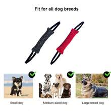 1pc - Durable Dog Training Supplies Chew Stick Chew Pulling Pet Toy Double Side Handle Professional Tear Resistant Chew Pulling